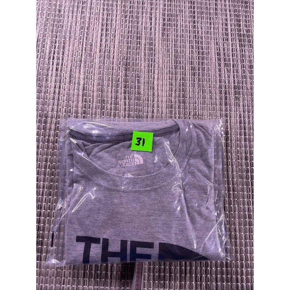 The North Face Mens Graphic T-Shirt Gray Half Dome Logo Short Sleeve Large L
